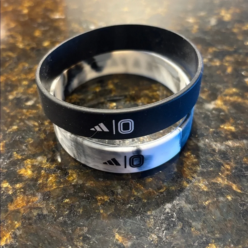 Adidas x Overtime Black and White Wristbands